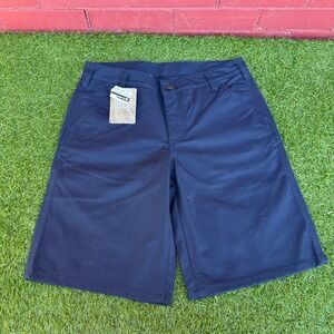 NWT Carhartt‎ Womens Size 4 Regular Navy Blue Workwear Utility Shorts Pockets